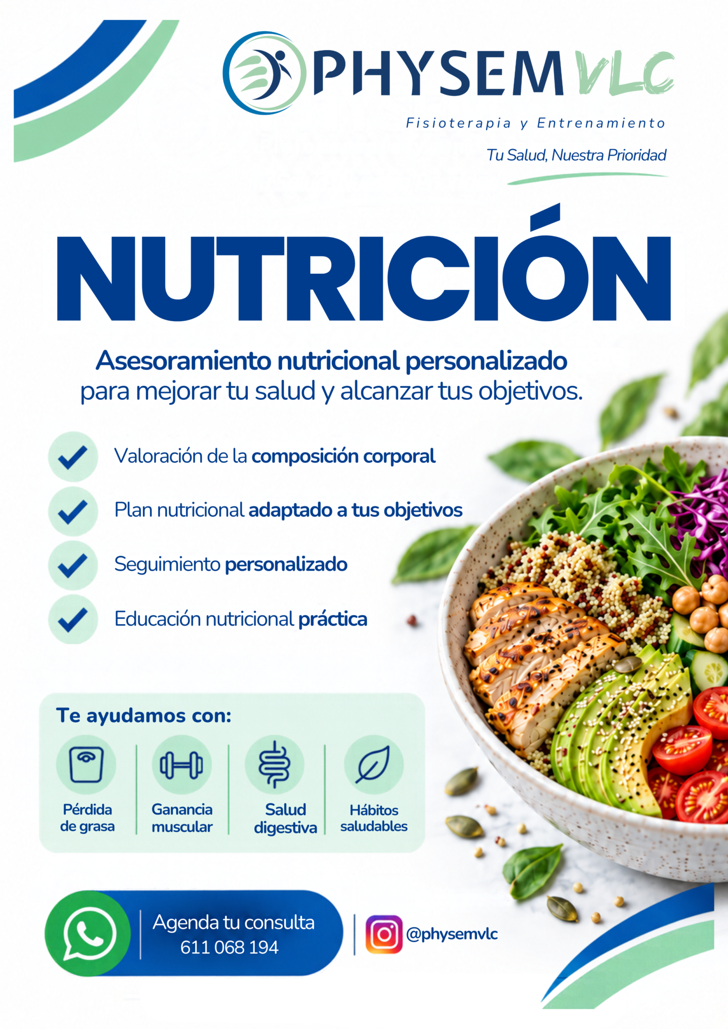 Servicio de nutrición en Valencia de PhysemVLC
