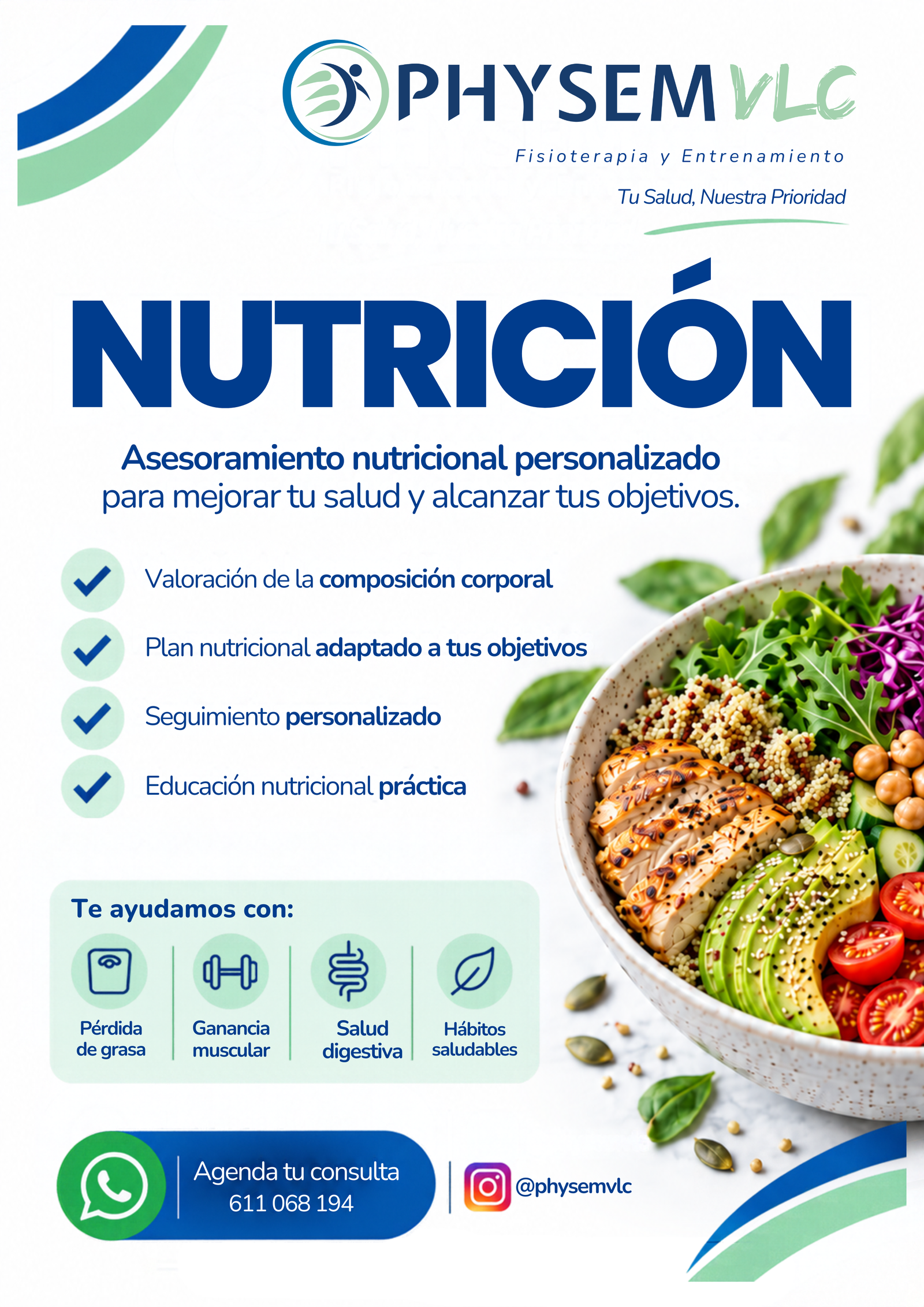 Servicio de nutrición en Valencia de PhysemVLC