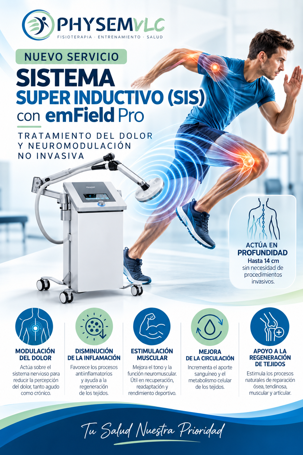 SIS emField Pro para fisioterapia en Valencia